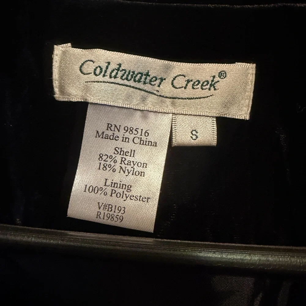 Coldwater Creek Black Velvet Floral Blazer - Picture 5 of 12